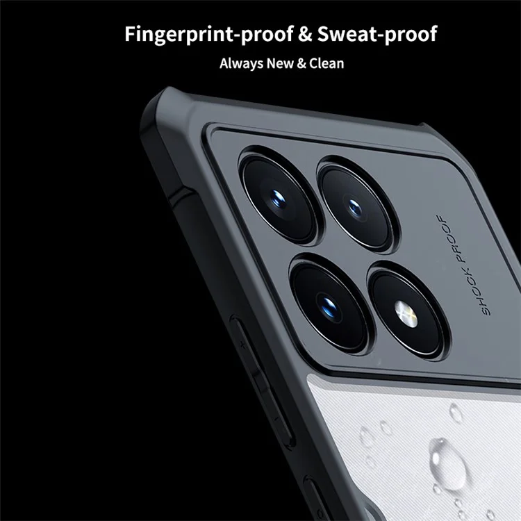 Compra a Granel XUNDD Para Xiaomi Poco F6 Pro 5G / Redmi K70 5G / K70 Pro 5G Capa Acrilico+TPU Capa de Telefone Compatível com MagSafe - Textura Laser