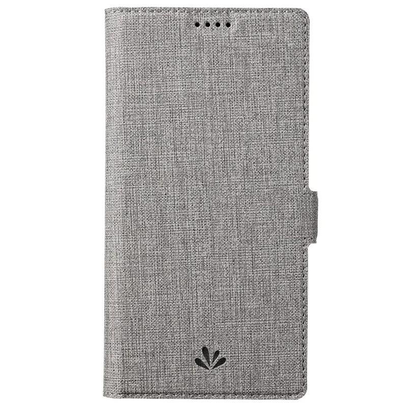 VILI DMK Series for Samsung Galaxy S24+ Case Leather Cross Texture Phone Cover - Grey