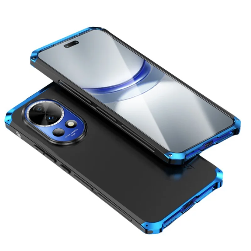ELEMENT BOX For Huawei nova 12 Pro 5G / nova 12 Ultra 5G Case Metal Frame 3-Piece Design Slim Cover - Black / Blue