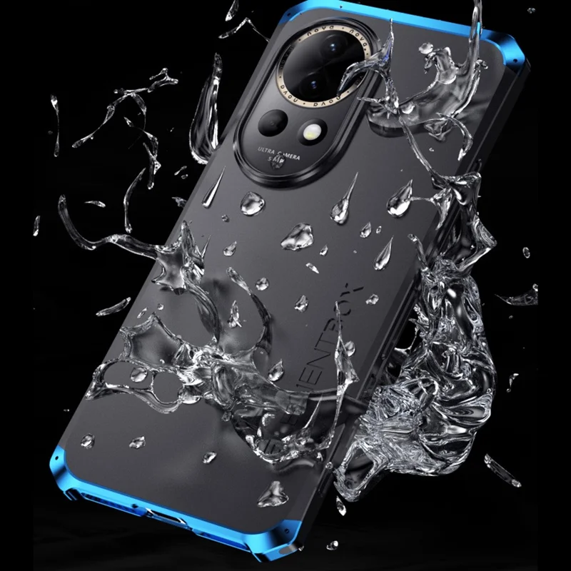 ELEMENT BOX For Huawei nova 12 Pro 5G / nova 12 Ultra 5G Case Metal Frame 3-Piece Design Slim Cover - Blue / Silver