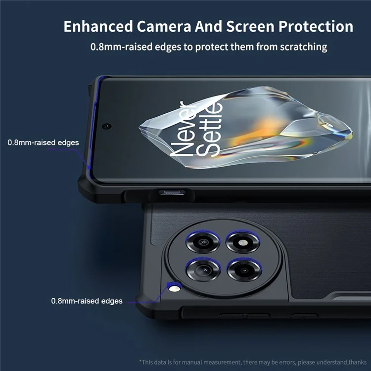 XUNDD Para OnePlus Ace 3 5G / 12R 5G Capa de Celular Design Claro HD Proteção Acrilica+TPU