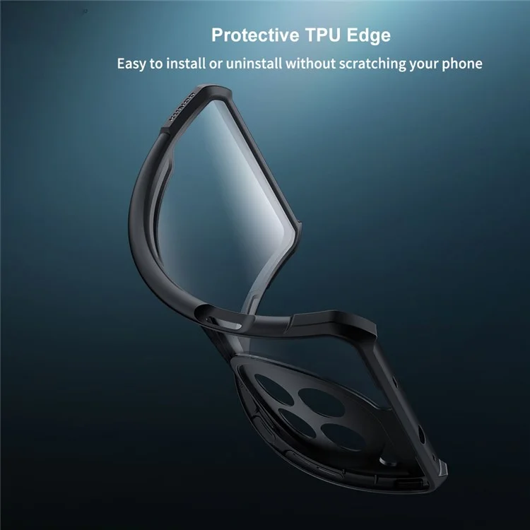 XUNDD Para OnePlus Ace 3 5G / 12R 5G Capa de Celular Design Claro HD Proteção Acrilica+TPU