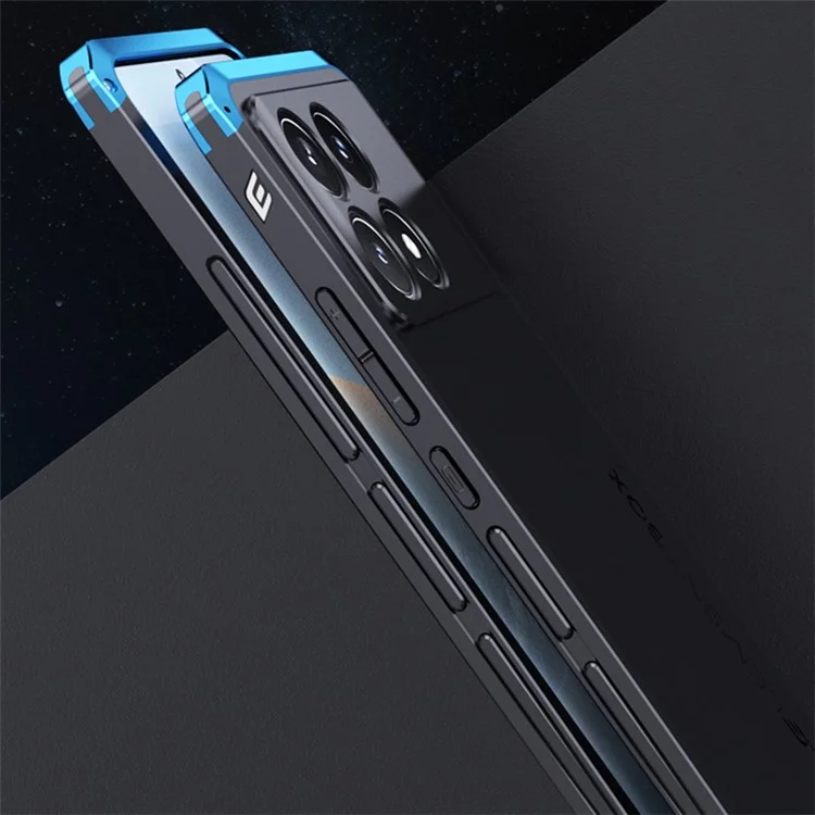 ELEMENT BOX Für Xiaomi Poco F6 Pro 5G / Redmi K70 5G / K70 Pro 5G Handyhülle Anti-Drop Cover - Schwarz / Blau