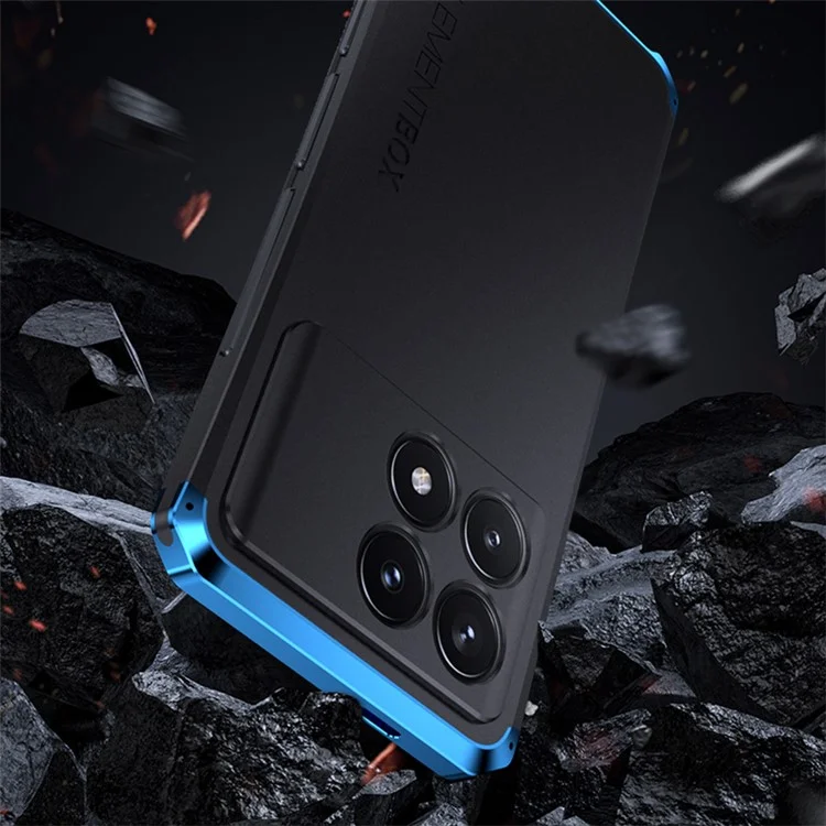 ELEMENT BOX Für Xiaomi Poco F6 Pro 5G / Redmi K70 5G / K70 Pro 5G Handyhülle Anti-Drop Cover - Schwarz / Blau