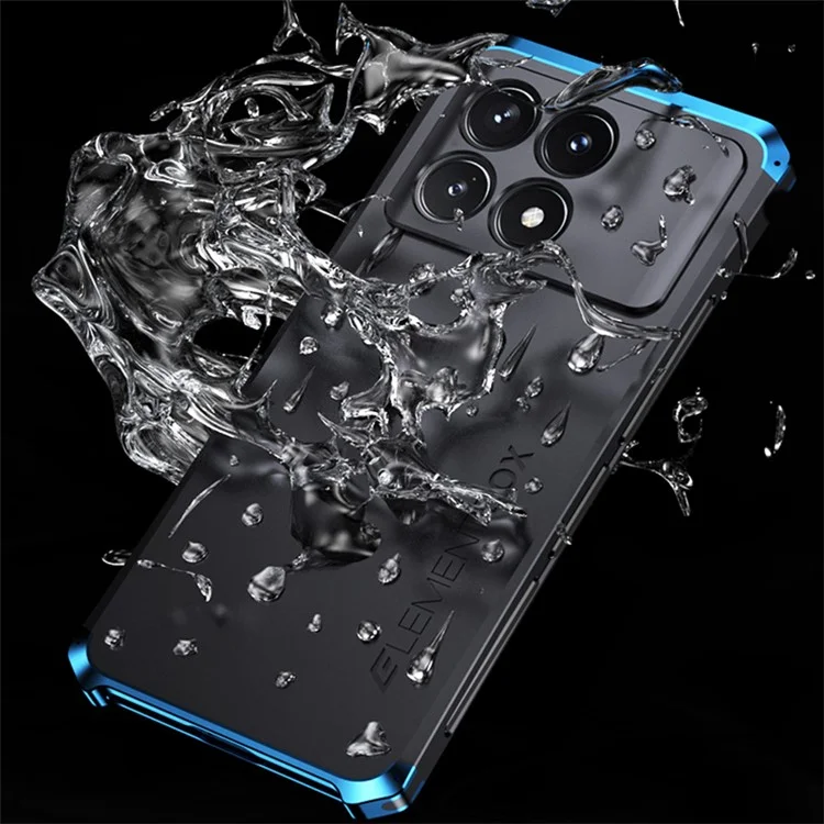ELEMENT BOX Für Xiaomi Poco F6 Pro 5G / Redmi K70 5G / K70 Pro 5G Handyhülle Anti-Drop Cover - Schwarz / Blau