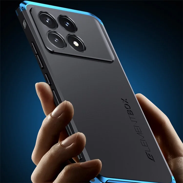 ELEMENT BOX Für Xiaomi Poco F6 Pro 5G / Redmi K70 5G / K70 Pro 5G Handyhülle Anti-Drop Cover - Schwarz / Blau