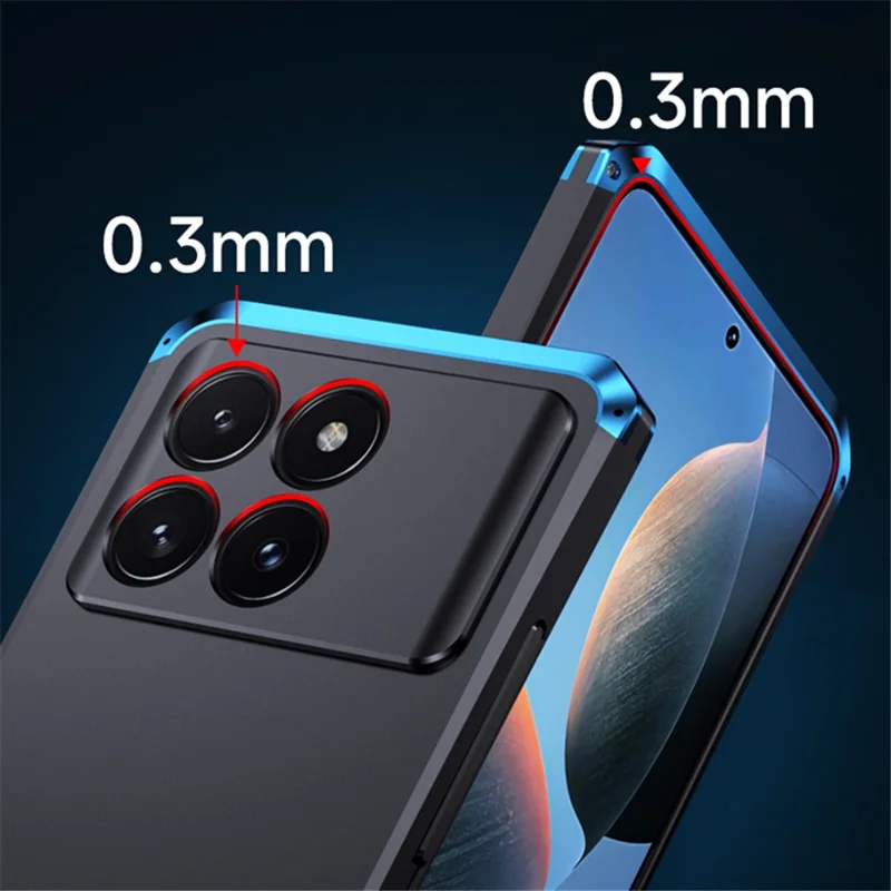ELEMENT BOX For Xiaomi Poco F6 Pro 5G / Redmi K70 5G / K70 Pro 5G Phone Case Anti-Drop Cover - Black