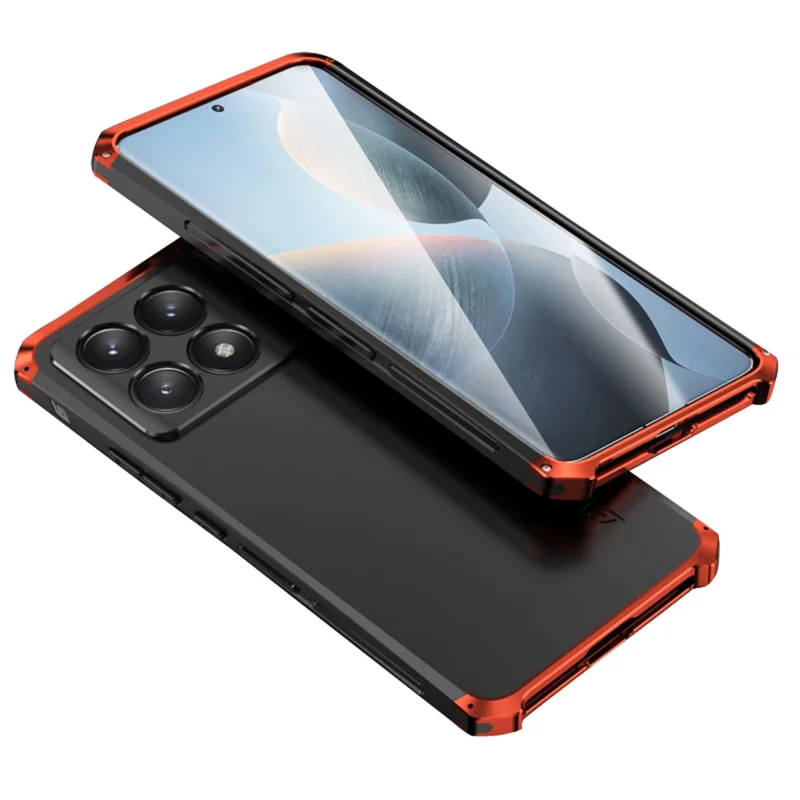 ELEMENT BOX For Xiaomi Poco F6 Pro 5G / Redmi K70 5G / K70 Pro 5G Phone Case Anti-Drop Cover - Black / Red