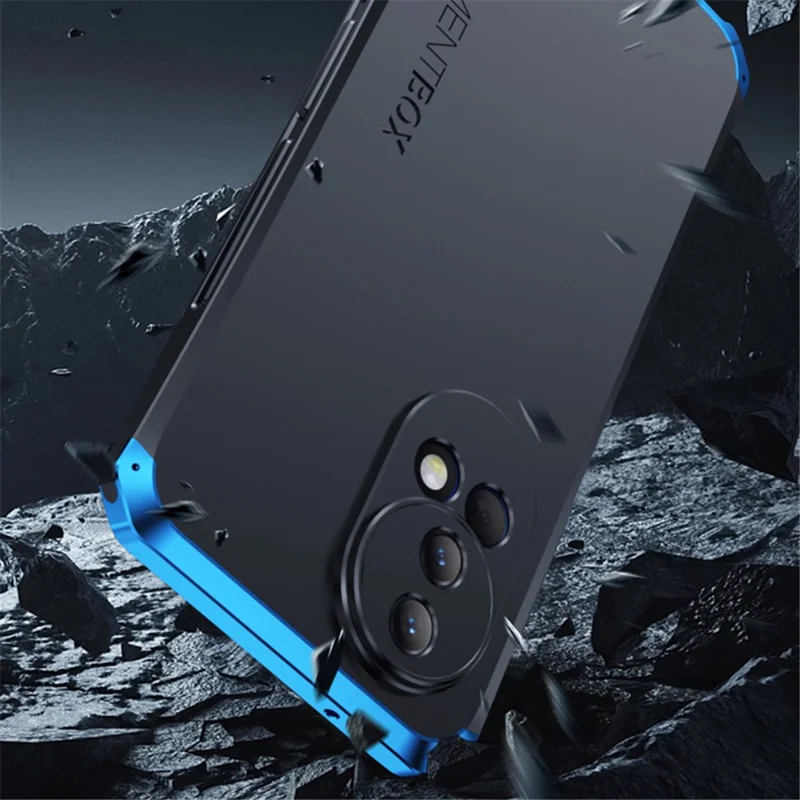 ELEMENT BOX For Huawei nova 12 5G Case Metal Frame PC+Silicone Phone Cover - Black / Blue
