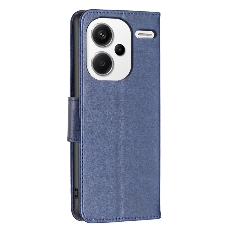 For Xiaomi Redmi Note 13 Pro+ 5G Leather Case with Wallet Stand Butterfly Imprinted - Blue