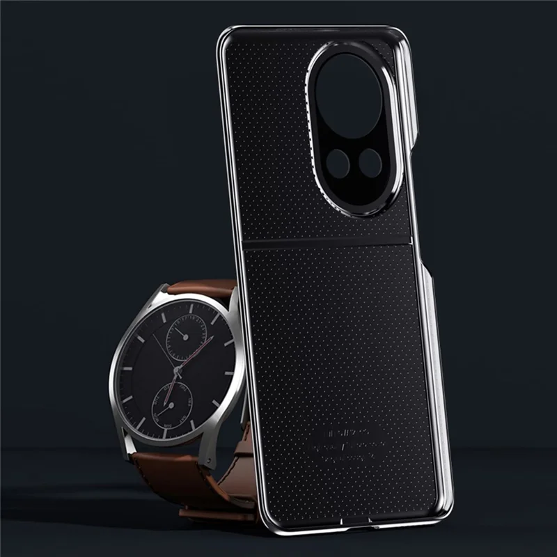 For Huawei nova 12 Pro 5G / nova 12 Ultra 5G Case PU Leather Coated Acrylic+PC Phone Cover - Black