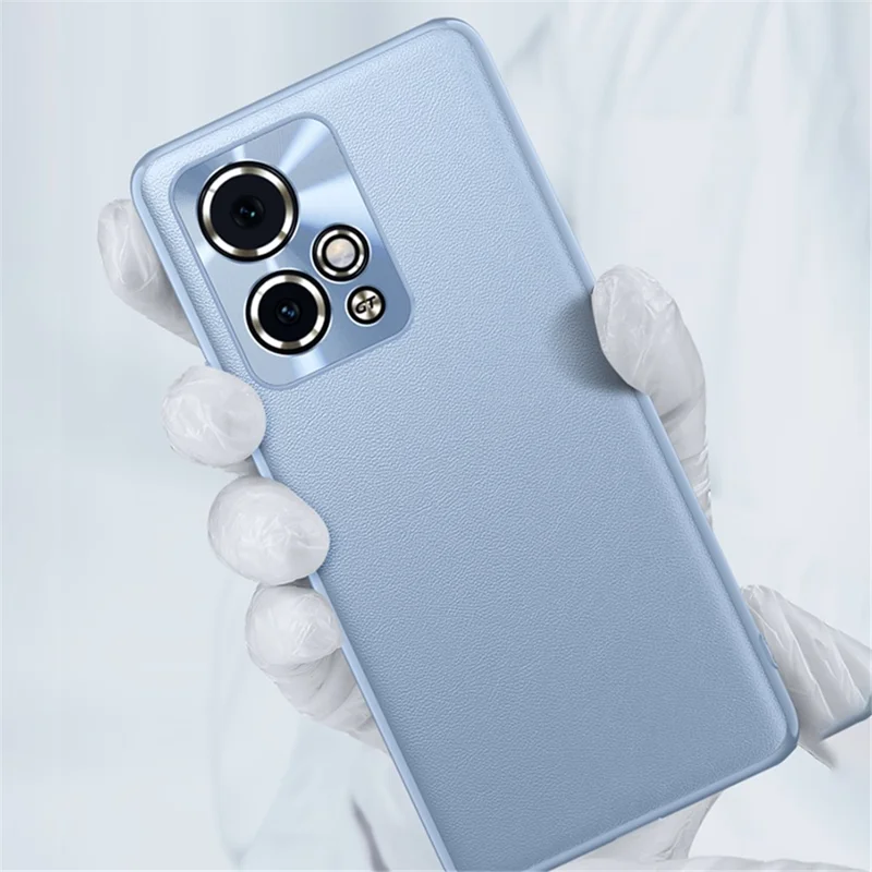 For Honor 90 GT 5G Phone Case Metal Lens Frame PU Leather Anti-Scratch Back Cover - Black