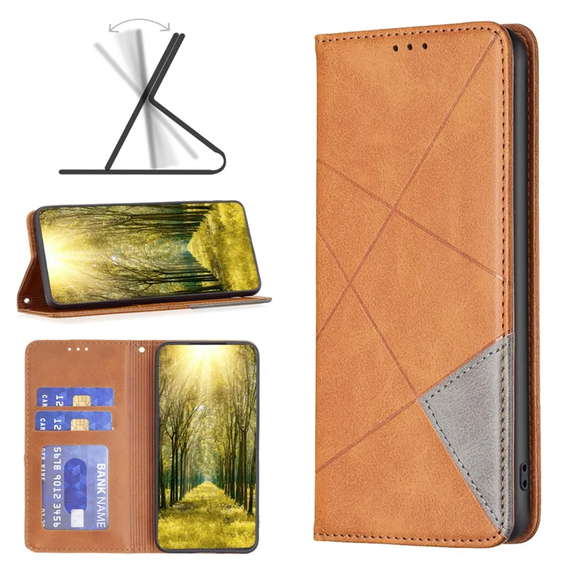 For Xiaomi Redmi Note 13 Pro+ 5G Case PU Leather Phone Cover with TPU Shockproof Shell - Yellow