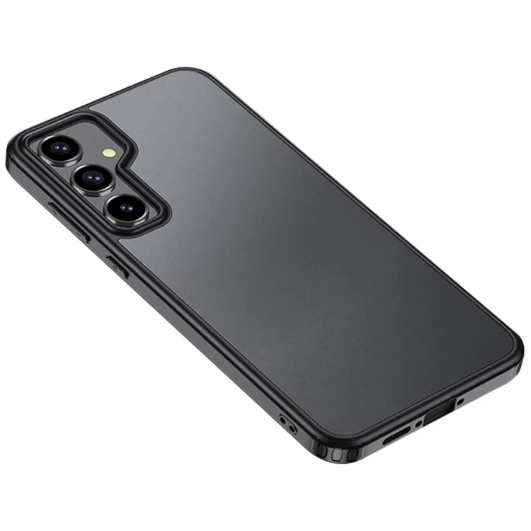 For Samsung Galaxy A55 5G Phone Case PC+TPU Drop Protection Cover Raised Bezel - Matte Black
