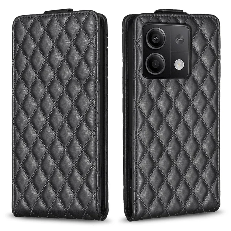 BF30 For Xiaomi Redmi Note 13 5G Case Leather Phone Cover with Card Slots - Black