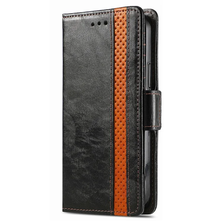 CASENEO 002 Series per Samsung Galaxy A15 4G / A15 5G Custodia per cellulare RFID Blocking Stand Cover - Nero