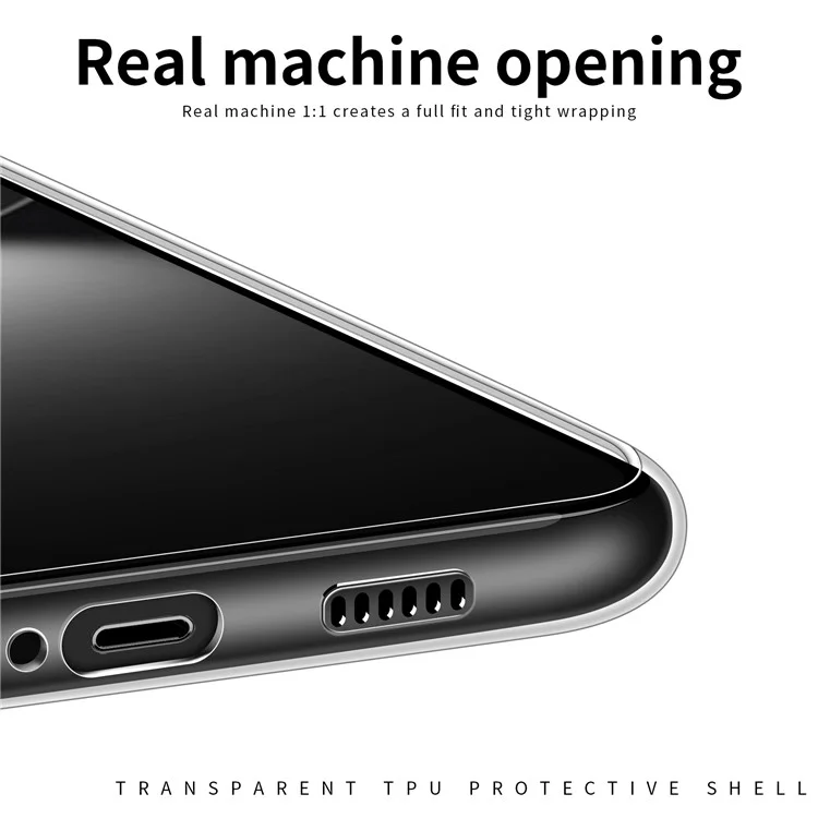 Étui pour téléphone MOFI pour Huawei nova 12 5G, étui de protection transparent en TPU souple
