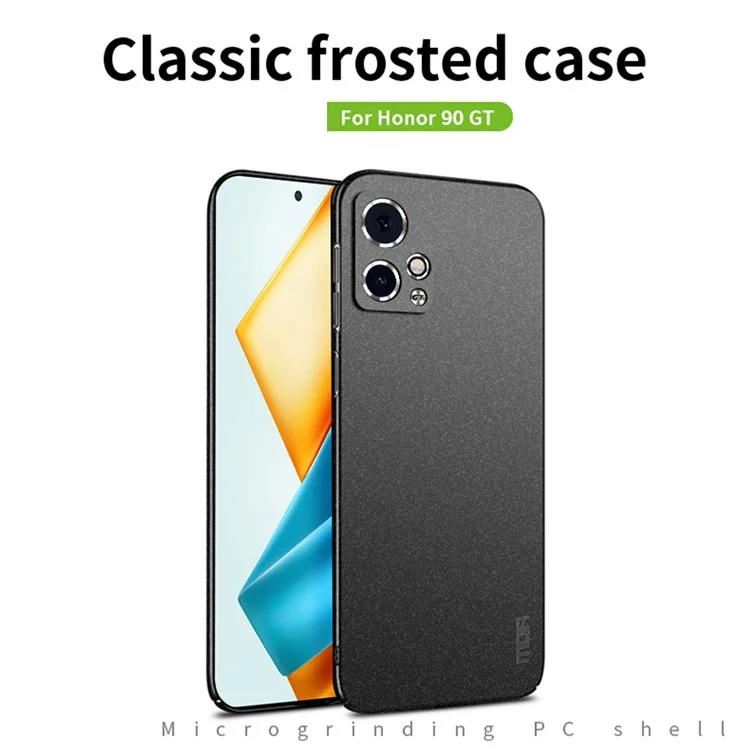 MOFI Shield Matte Series for Honor 90 GT 5G PC Phone Case Anti-scratch Cover - Black