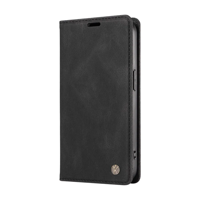 YIKATU YK-004 per Xiaomi Redmi Note 13 4G Custodia in pelle Wallet Chiusura magnetica - Nero