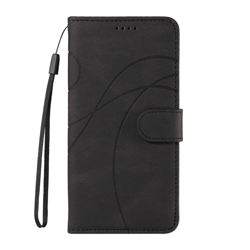 For Xiaomi Redmi Note 13 4G Case Leather Phone Cover with Wallet Card Slots - Black