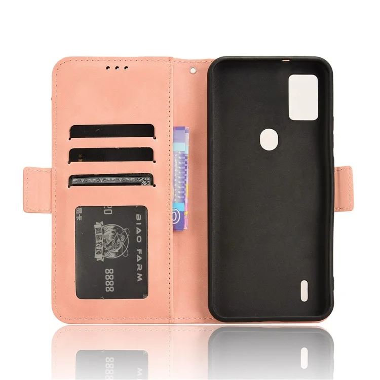 For Cricket Icon 5 / AT&T Motivate 4 Case Leather Phone Cover with Card Holder Wallet - Pink