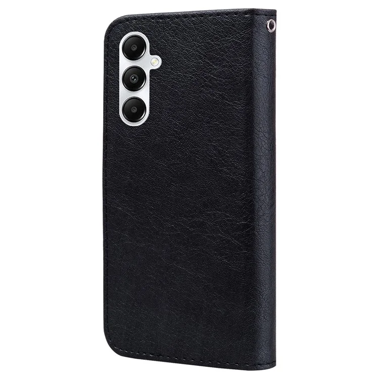 Funda para teléfono celular Samsung Galaxy A35 5G, de cuero PU y TPU a prueba de golpes - Negro