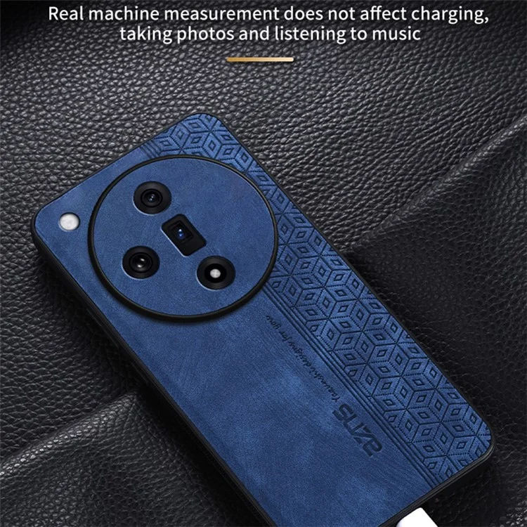 Coque AZNS pour Oppo Find X7 5G en cuir PU imprimé - Marron