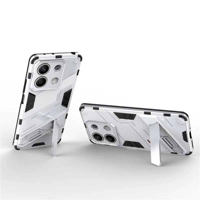 For Xiaomi Redmi Note 13 5G / Note 13 5G (China) Case Kickstand Protective Phone Cover - White