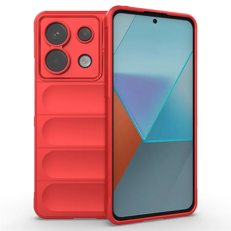 For Xiaomi Redmi Note 13 Pro 5G / Poco X6 5G TPU Case Phone Cover Drop-proof Protection - Red
