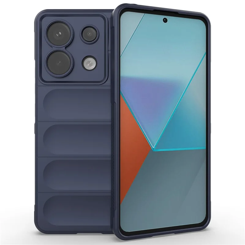 Für Xiaomi Redmi Note 13 Pro 5G / Poco X6 5G TPU-Hülle Handyhülle Drop-proof Schutz - Dunkelblau