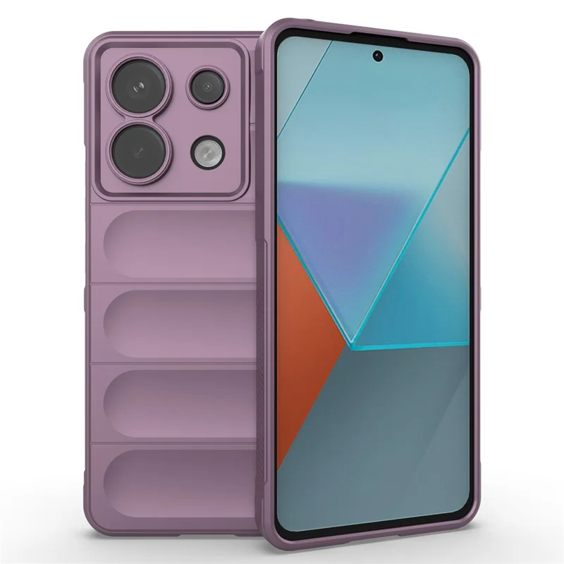 Pour Xiaomi Redmi Note 13 Pro 5G / Poco X6 5G Étui TPU Housse de Protection Anti-chute - Violet Clair
