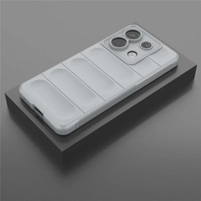 Para Xiaomi Redmi Note 13 Pro 5G / Poco X6 5G Caja de Teléfono TPU Cubierta de Protección a Prueba de Golpes - Gris Claro
