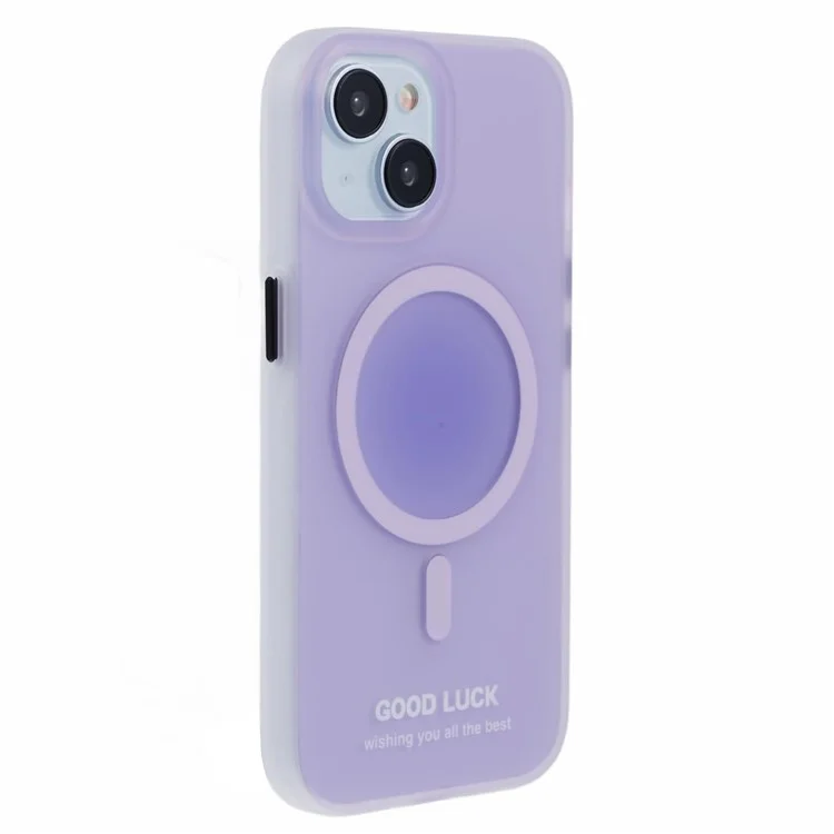 Serie PP para iPhone 15 Funda de teléfono compatible con MagSafe IMD Cover - Púrpura Translúcida