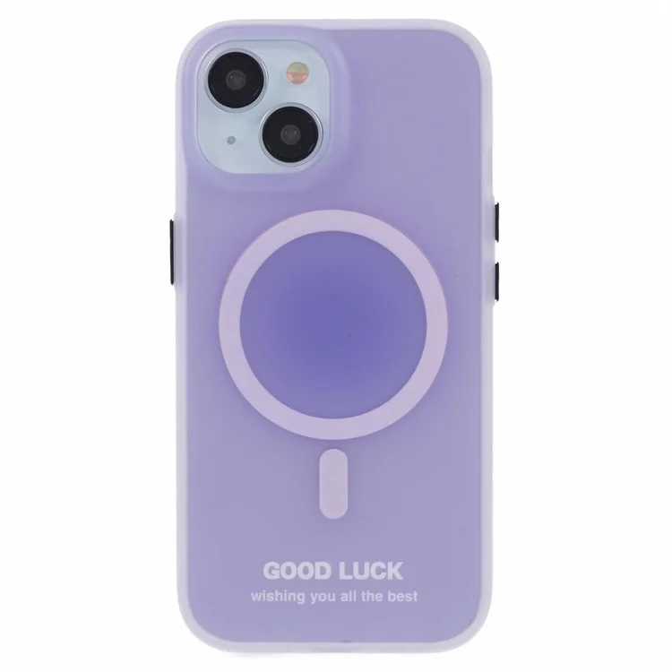 Serie PP para iPhone 15 Funda de teléfono compatible con MagSafe IMD Cover - Púrpura Translúcida