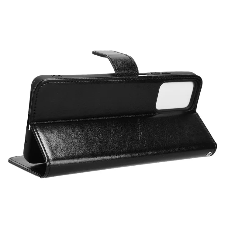 Wallet Case for Motorola Moto G04 4G / G04s 4G / G24 4G / G24 Power / E14 4G Cover PU Leather+TPU Phone Shell - Black