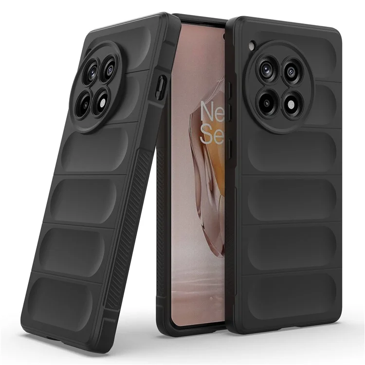 Para o OnePlus Ace 3 5G / 12R 5G TPU Case Anti-drop Topela Tapa de Volta - Preto