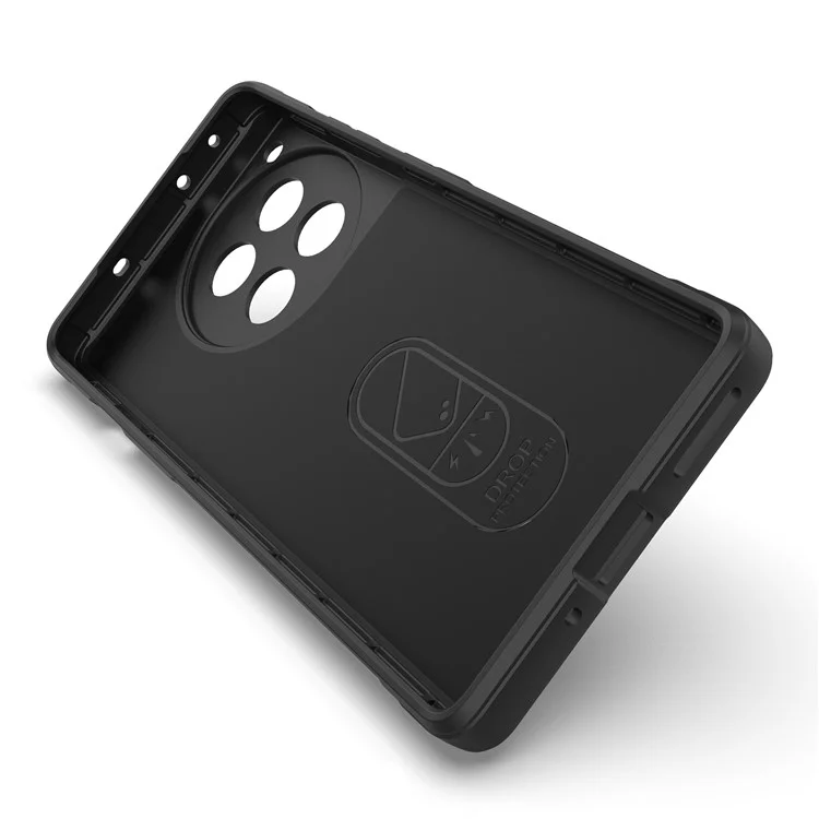 Para o OnePlus Ace 3 5G / 12R 5G TPU Case Anti-drop Topela Tapa de Volta - Preto