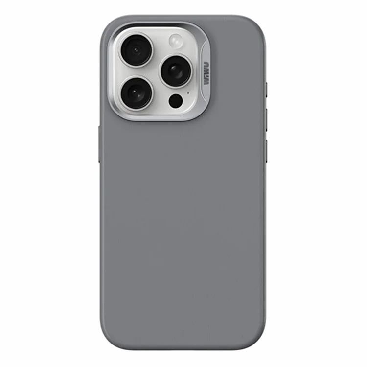 WIWU SP-019 para iPhone 15 Pro Max Compatible con Funda MagSafe Cuero PU+TPU Funda de Teléfono - Gris