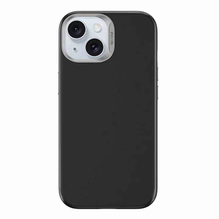 WIWU SP-019 Compatibile con MagSafe Case per iPhone 15 Plus Pelle PU+TPU Cover Telefonica - Nero