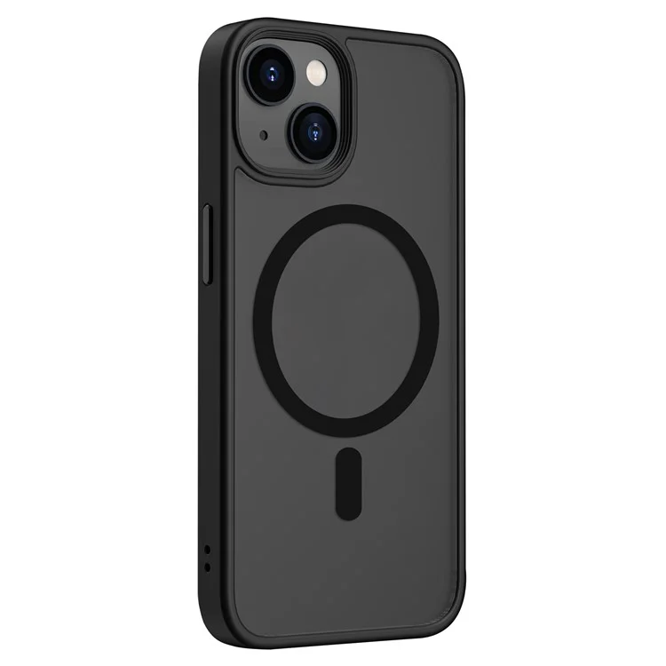 WIWU FGG-011 Case Compatível com iPhone 15 Compatível com MagSafe PC+TPU Capa de Telefone - Preto