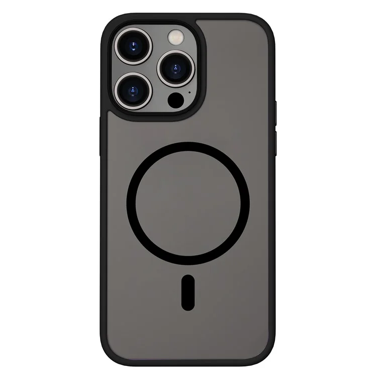 WIWU FGG-011 PC+TPU Phone Cover per iPhone 15 Pro Max Case Compatibile con MagSafe - Nero