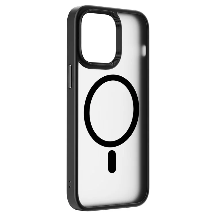 WIWU FGG-011 PC+TPU Phone Cover per iPhone 15 Pro Max Case Compatibile con MagSafe - Nero