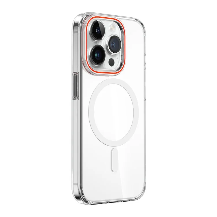 WIWU ZYS-013 Capa para iPhone 15 Pro Compatível com MagSafe Anti-Arranhões Capa de Telefone PC - Laranja