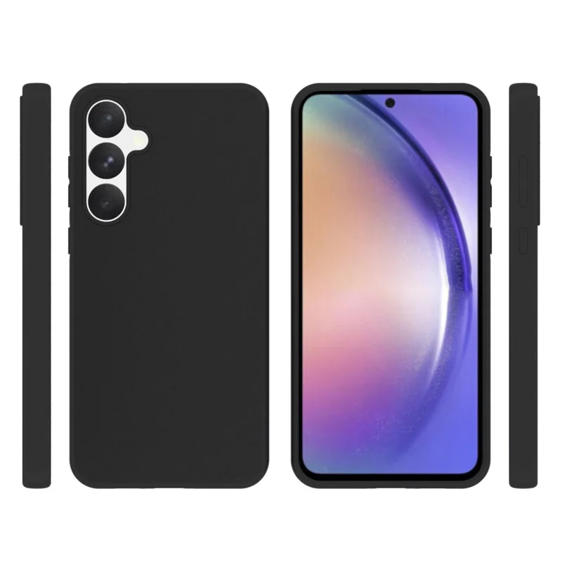 10Pcs / Pack for Samsung Galaxy A55 5G TPU Phone Case Dual-sided Matte Finish - Black