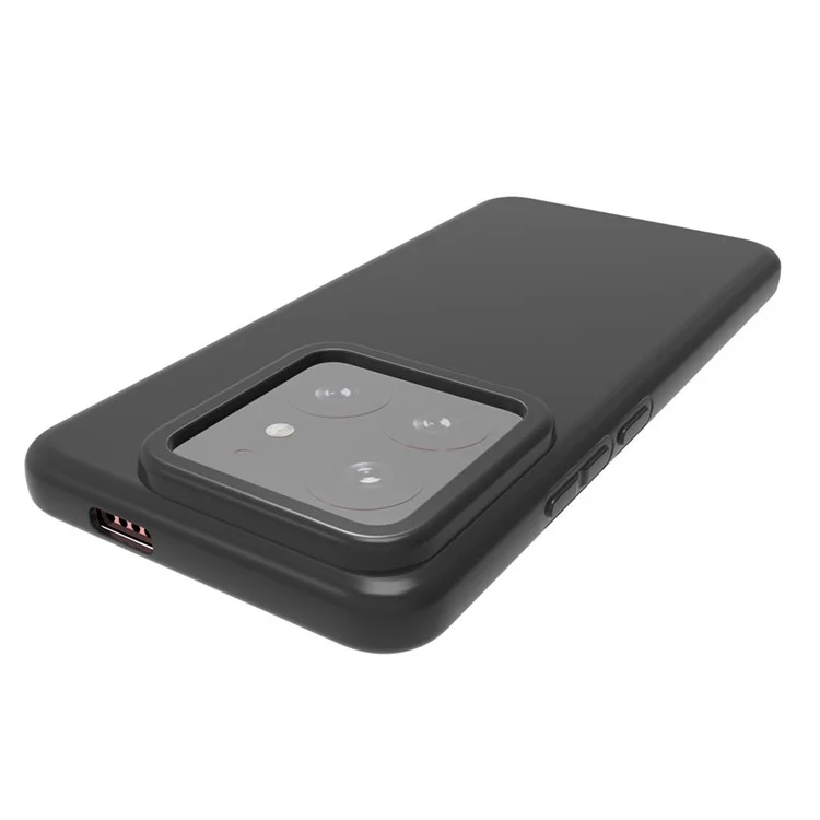 10 piezas / paquete para Xiaomi 14 Pro Funda de teléfono mate Anti-scratch TPU Back Cover - Negro