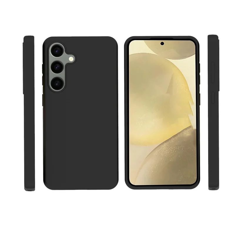 10Pcs / Pack pour Samsung Galaxy S24 Étui TPU Anti-empreintes Matte Phone Cover - Noir