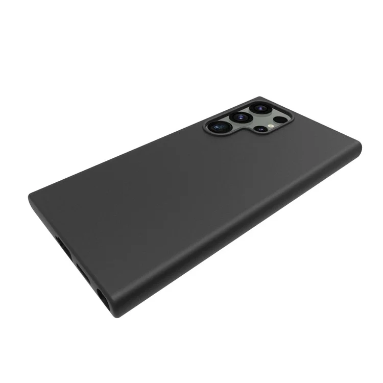 10 piezas / paquete para Samsung Galaxy S24 Ultra Case Dual-sided Matte Soft TPU Phone Cover - Negro