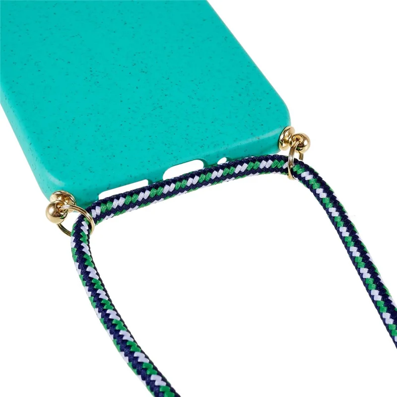 For Samsung Galaxy A15 5G Mobile Phone Case Wheat Straw+TPU Cover Biodegradable Recyclable - Sky Blue