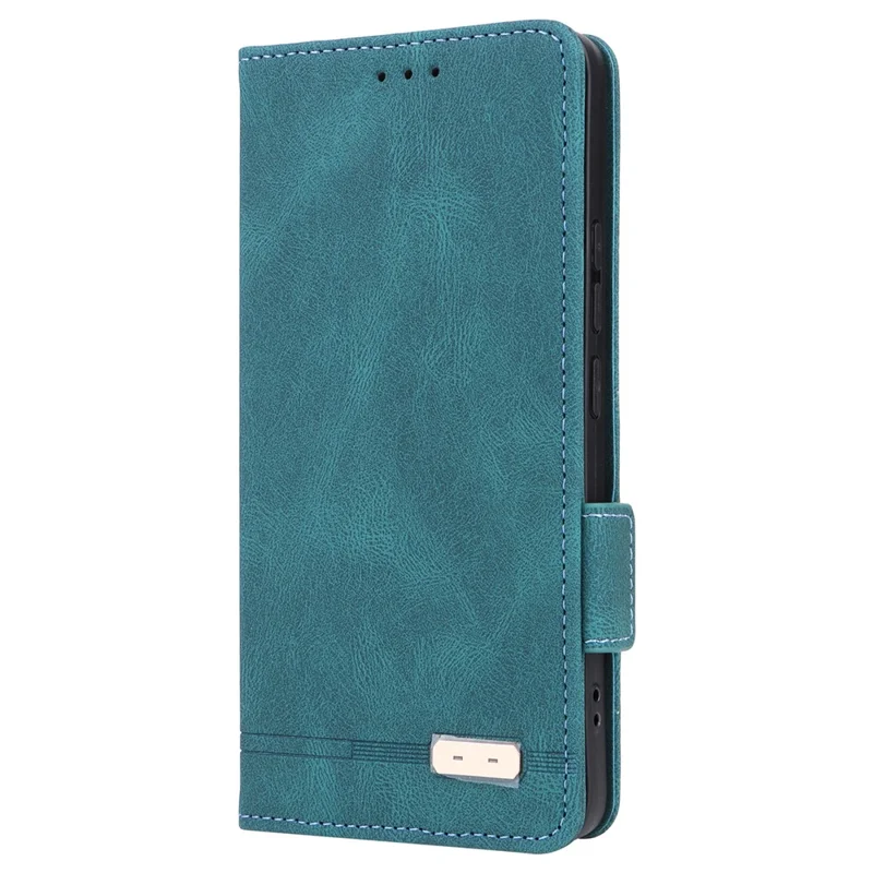 Para Xiaomi Redmi Note 13 Pro+ 5G Case Flip Leather Wallet Cover Hardware Decor - Azul