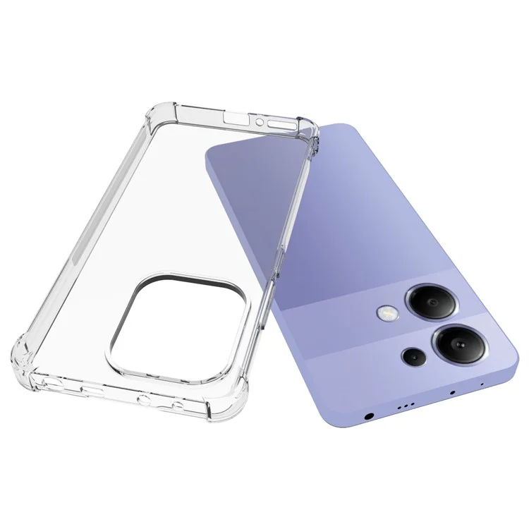 For Xiaomi Redmi Note 13 4G Clear Phone Case Soft TPU Shockproof Phone Cover